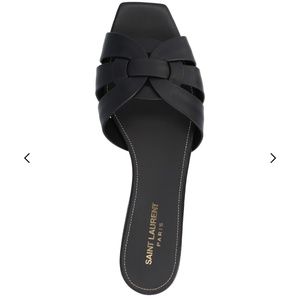 Saint Laurent Tribute Leather Sandal 38